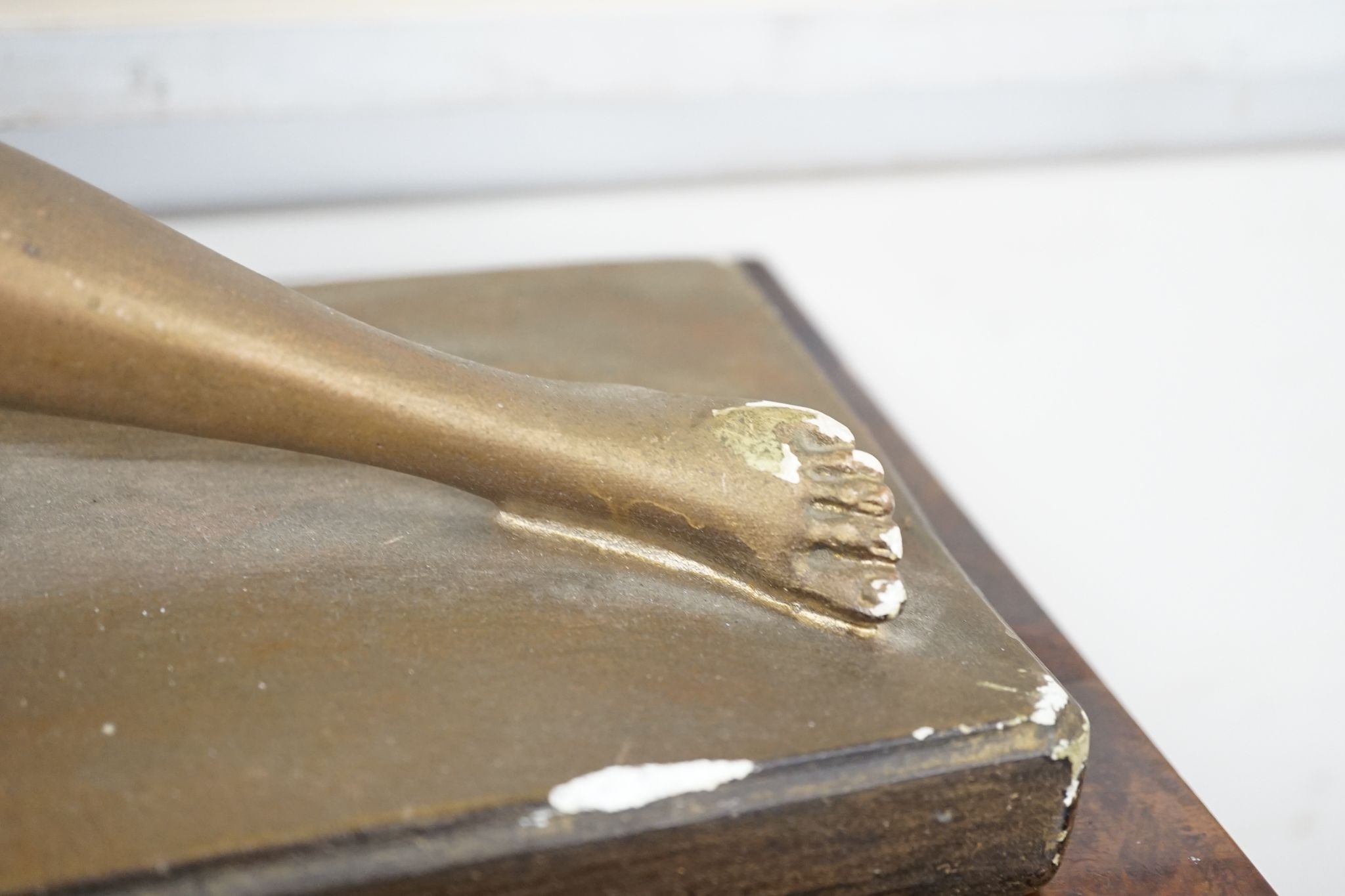 An Art deco style plaster figure 55cm